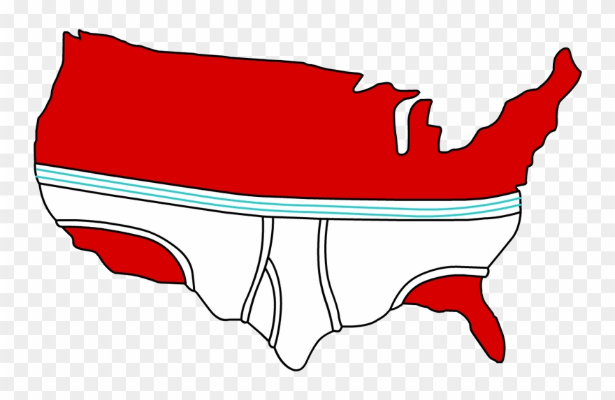File - Usa Underwear - Png - United States In Underwear Clipart