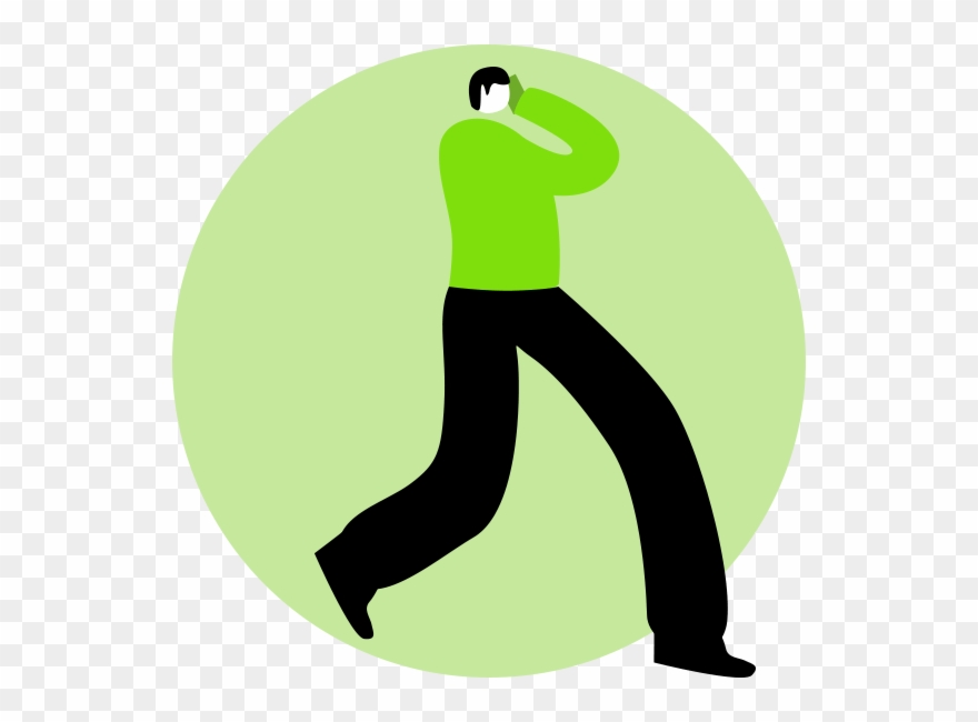 Person Talking On Phone - Illustration Clipart