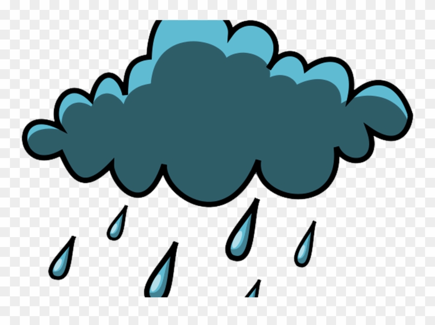 Free Rain Clouds Clipart, Download Free Clip Art, Free - Clouds With Rain Clipart - Png Download