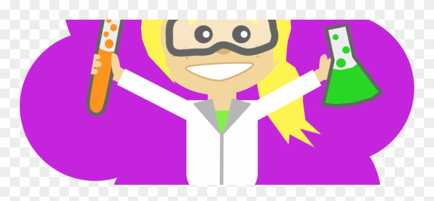 Science Girl With Ponytail - Science And Technology Clipart - Png Download