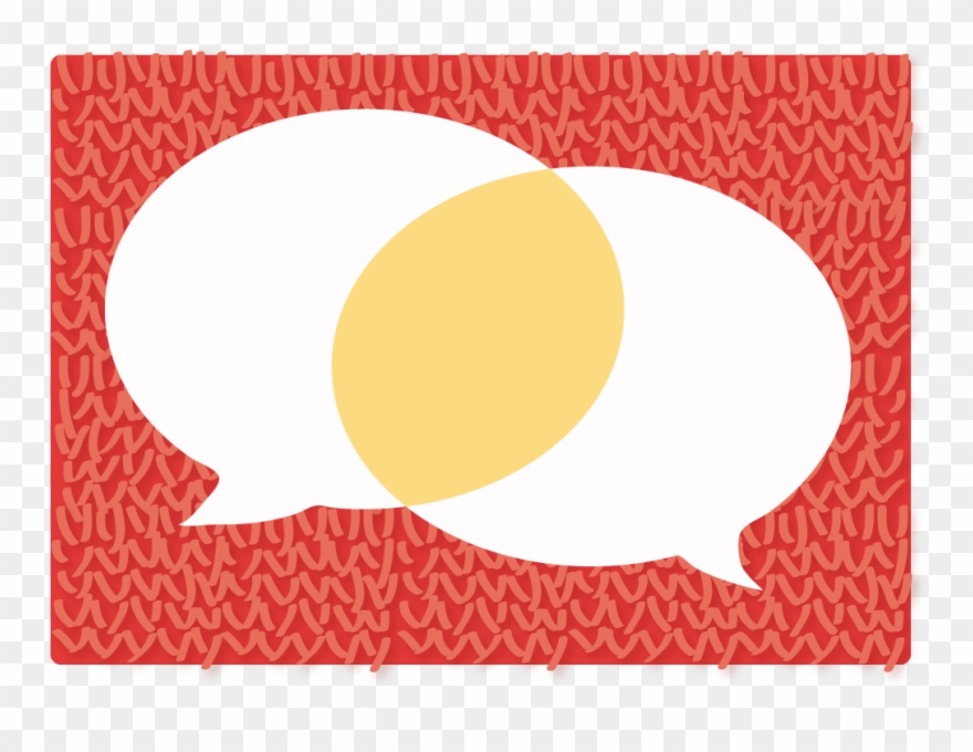 Conversation Knits Us Together - Circle Clipart