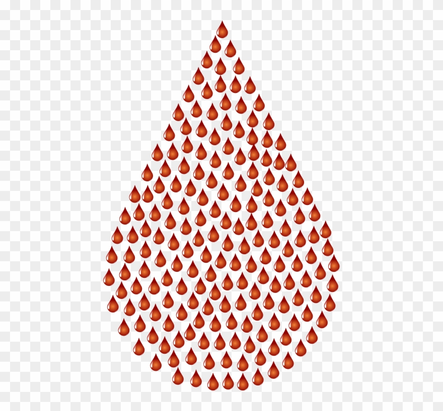 Blood Drop Fractal Type Ii No Bg - Circle With Dots Inside Clipart