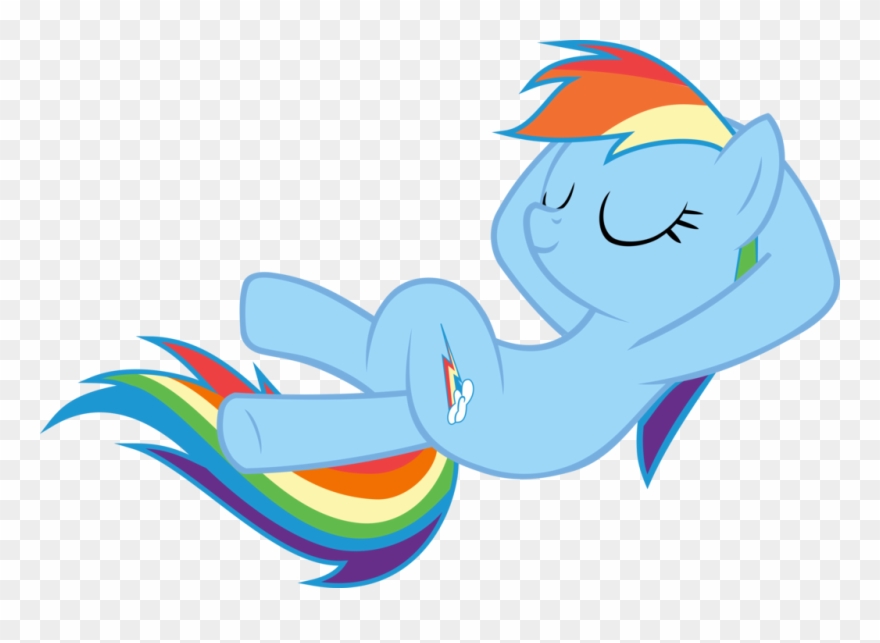Sleep Png - Baby Rainbow Dash Clipart