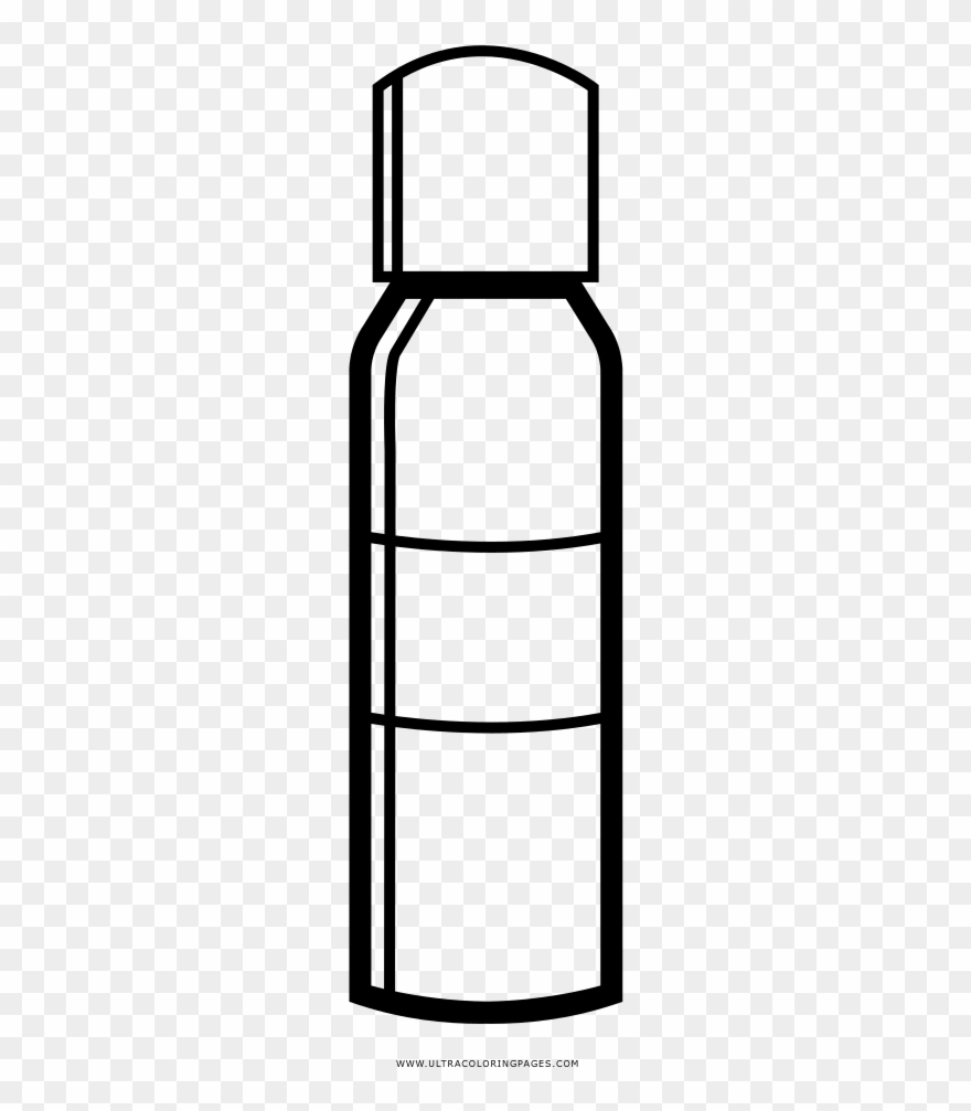 Body Lotion Coloring Page - Line Art Clipart