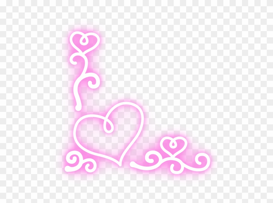 Clipart Free Cora Ao Neon - Heart - Png Download