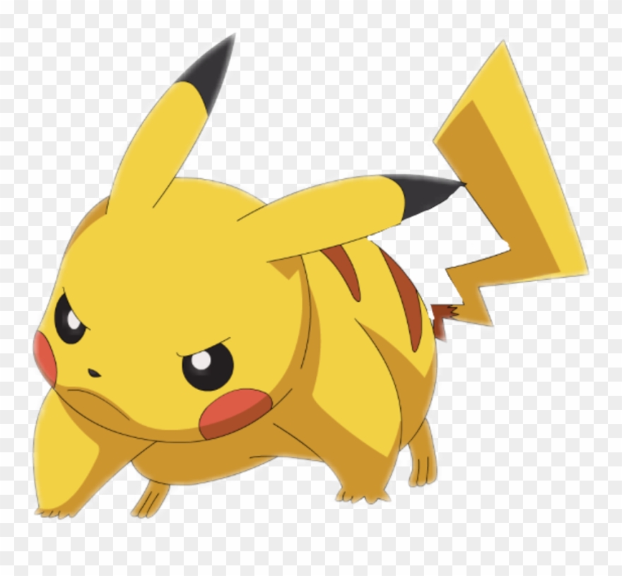 Pikachu Sticker - Transparent Background Pikachu Emoji Clipart