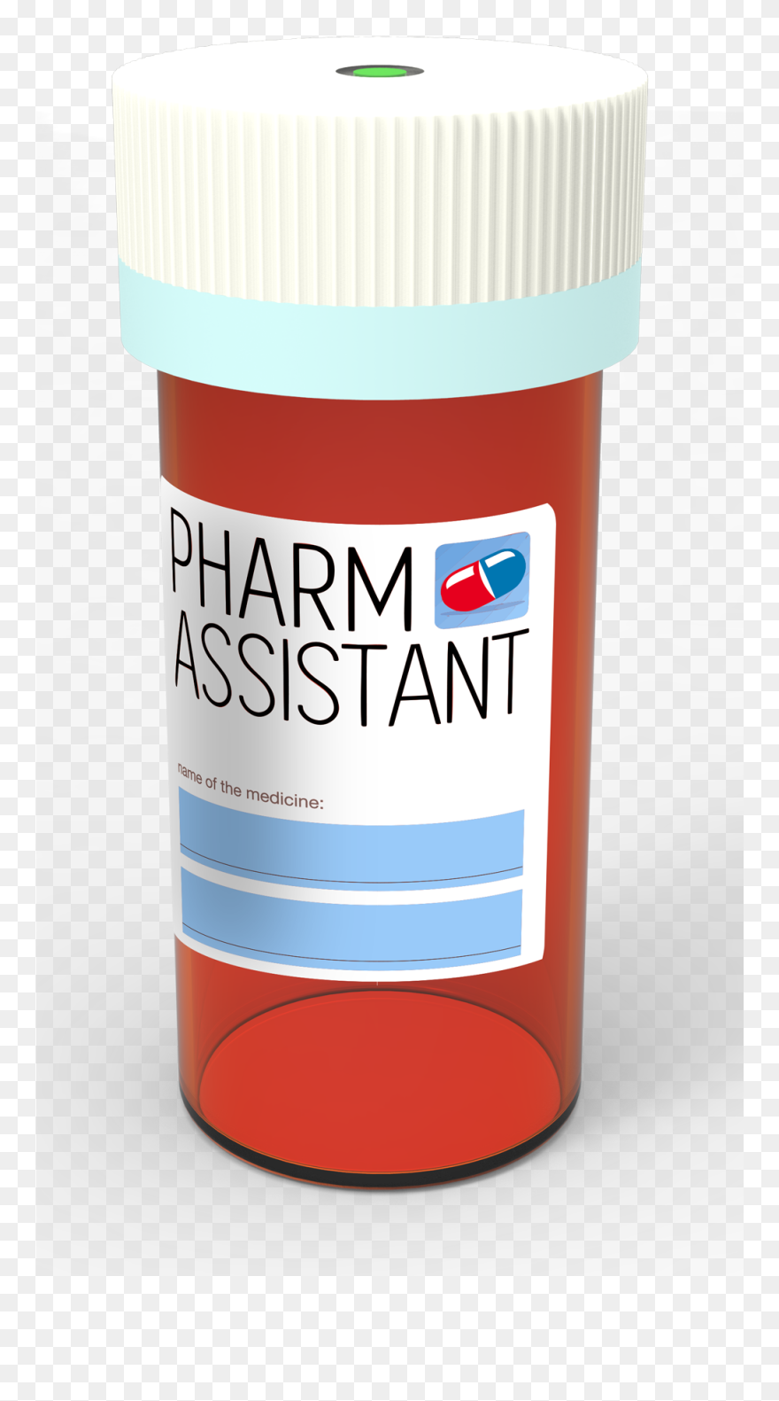 Pill Bottle Png - Pill Bottle Red Clipart