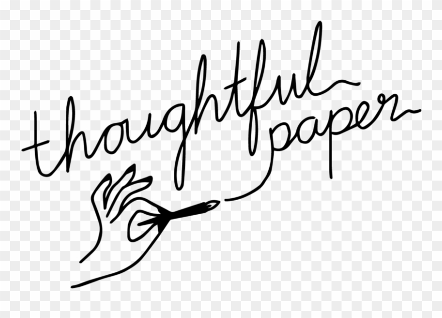 Thoughtful Paper Logo-01 Clipart