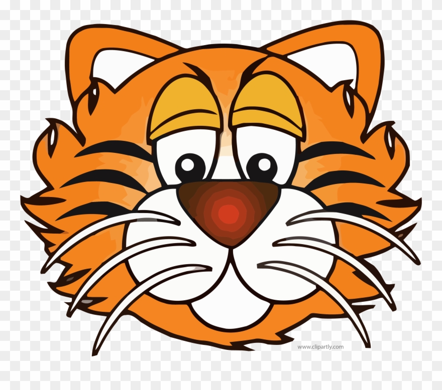 Dark Orange Color Face Tigger Clipart Png Image Download - Mask Transparent Png