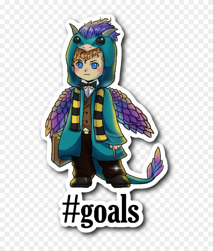 Mummy S Here A Newt Scamander Vinyl - Cartoon Clipart