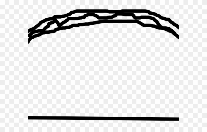 Tacos Clipart Outline - Black And White Taco Shell Clipart - Png Download