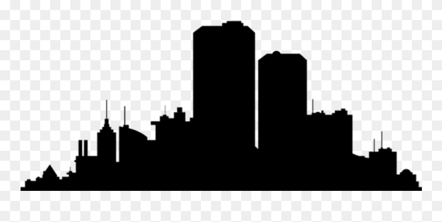 Free Png City Scape Silhouette Png Png - City Skyline Silhouette Png Clipart