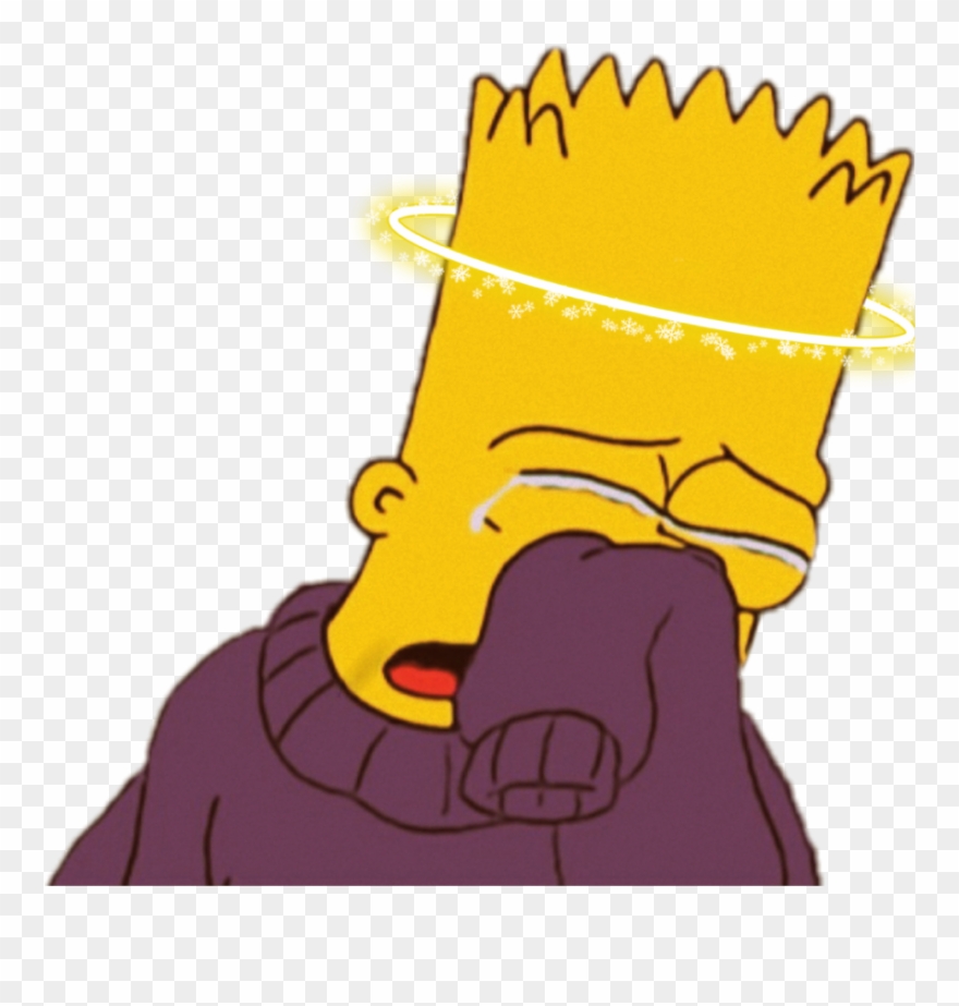Sadbart Thesimpsons Art Sorry Sorrow - Bart Simpson Qui Pleure Clipart