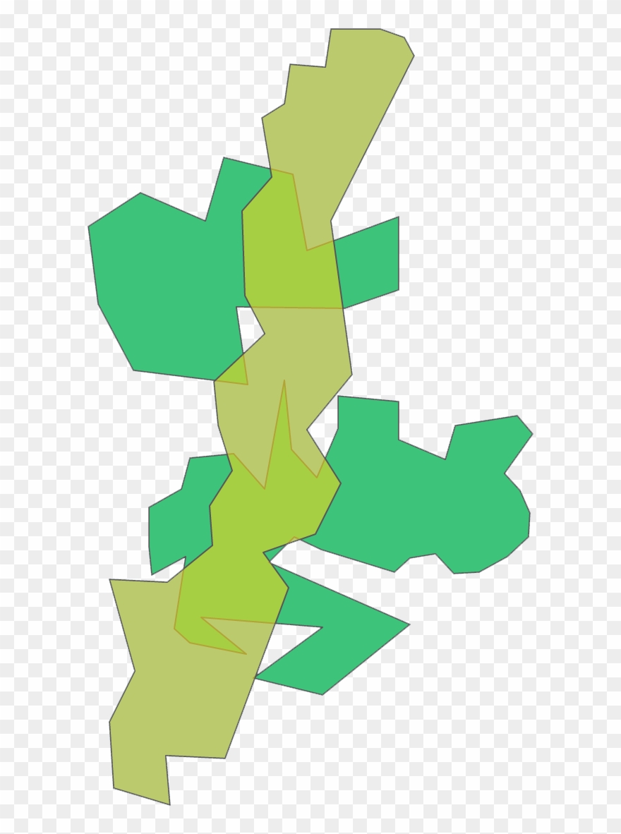 Snow-white Polygon Is Result Of Boolean Operation On Clipart