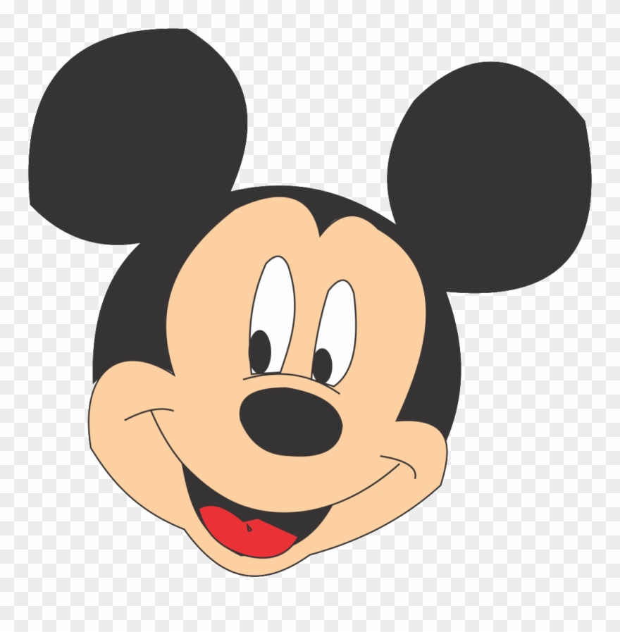 Compartir Twittear Mickey Mouse Face Png - Mickey Mouse Minnie Mouse Clipart
