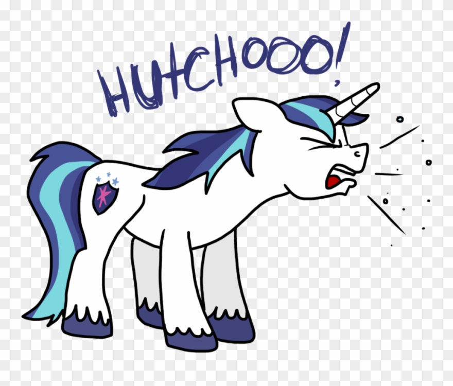 Shining Armor Sneeze By Psfforum - Sneeze Clipart Transparent Background - Png Download