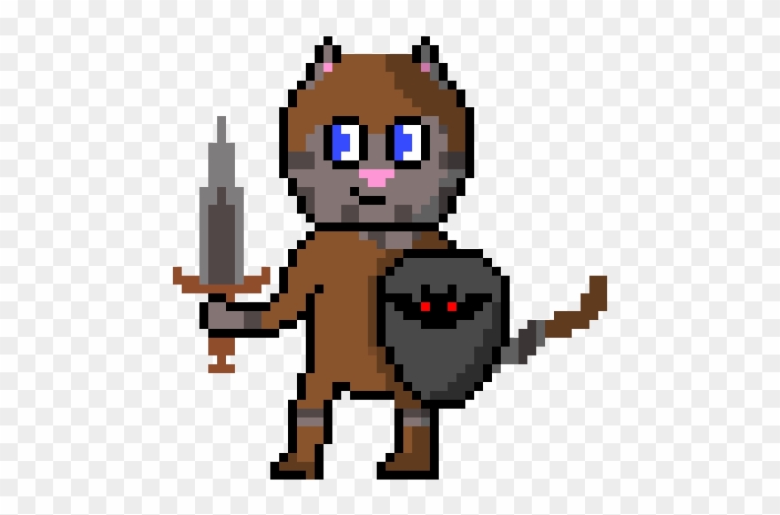 Dungeoncat Armor Mk3 - Cat Head Pixel Clipart