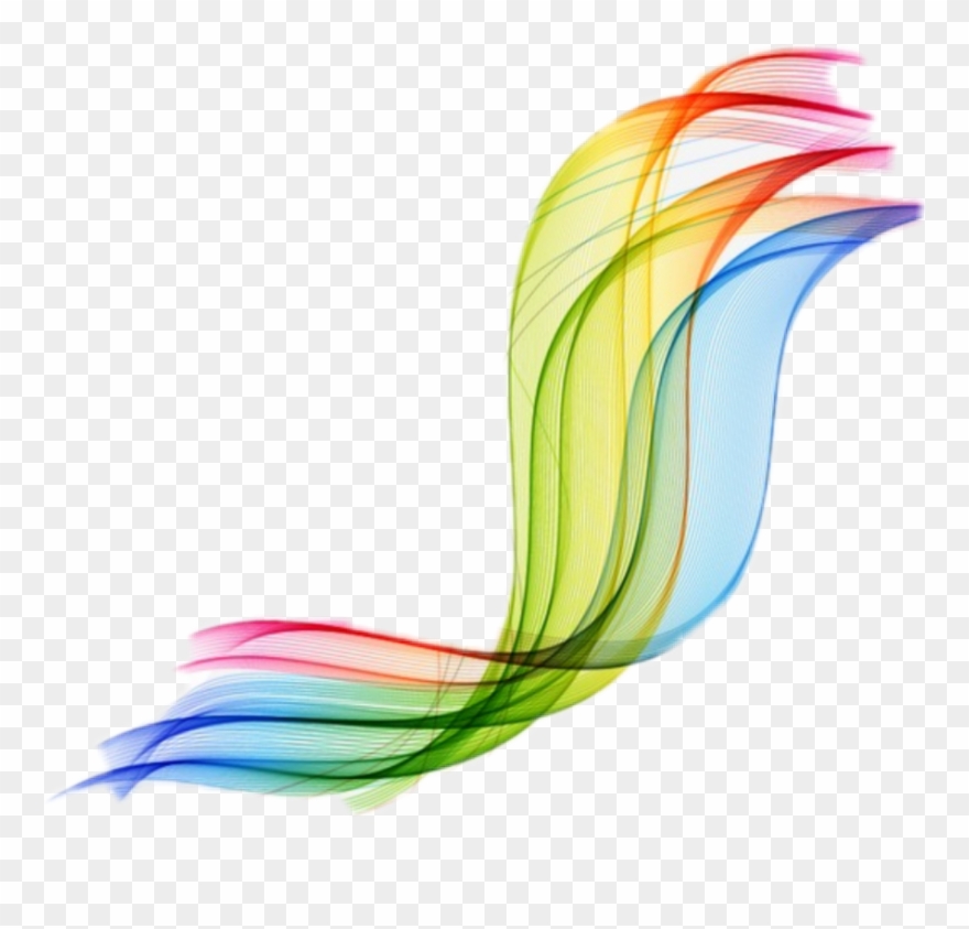 Rainbow Vector Swirl Swoosh - Swoosh Swirl Transparent Background Clipart