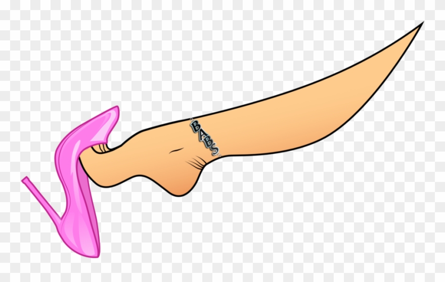 Babs Pink Dangling Swoosh Clipart