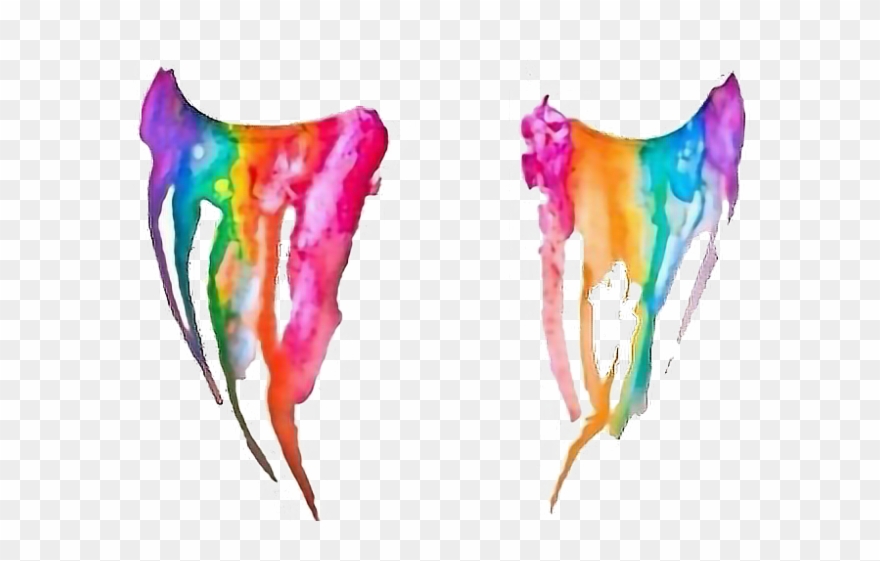 Tear Clipart Tumblr Transparent - Rainbow Tears Png