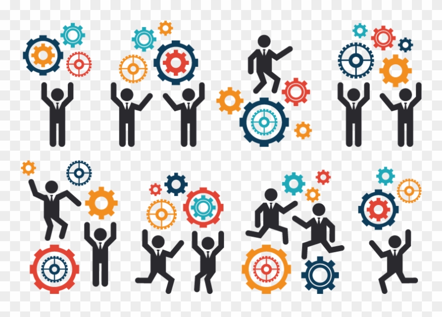 Bury The Competition With Continuous Secure Delivery - Working Together Vector Clipart