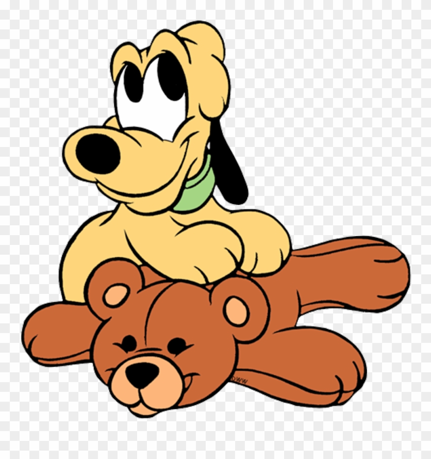 Pluto Sticker - Baby Pluto Walt Disney Clipart