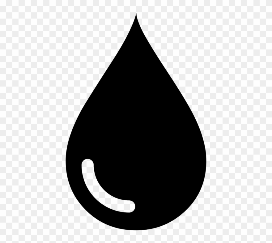 Water Droplet - Ink Icon Png Clipart