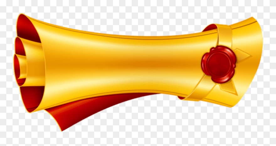 Free Png Download Gold Scrolled Paper Clipart Png Photo - Diplome Png Transparent Png