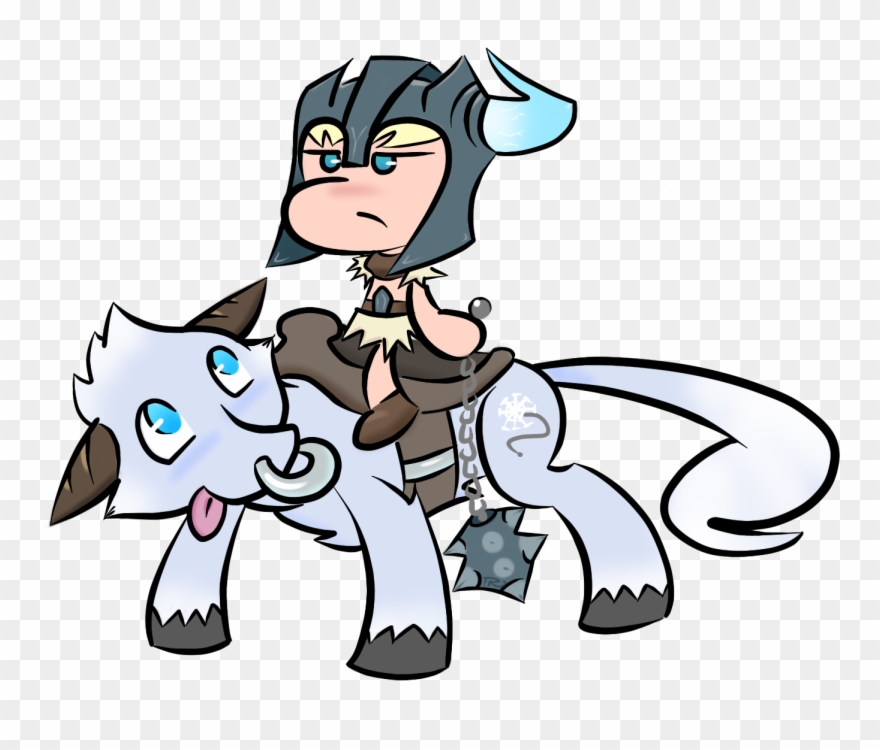 League Of Legends White Mammal Vertebrate Horse Like - Sejuani Chibi Png Clipart
