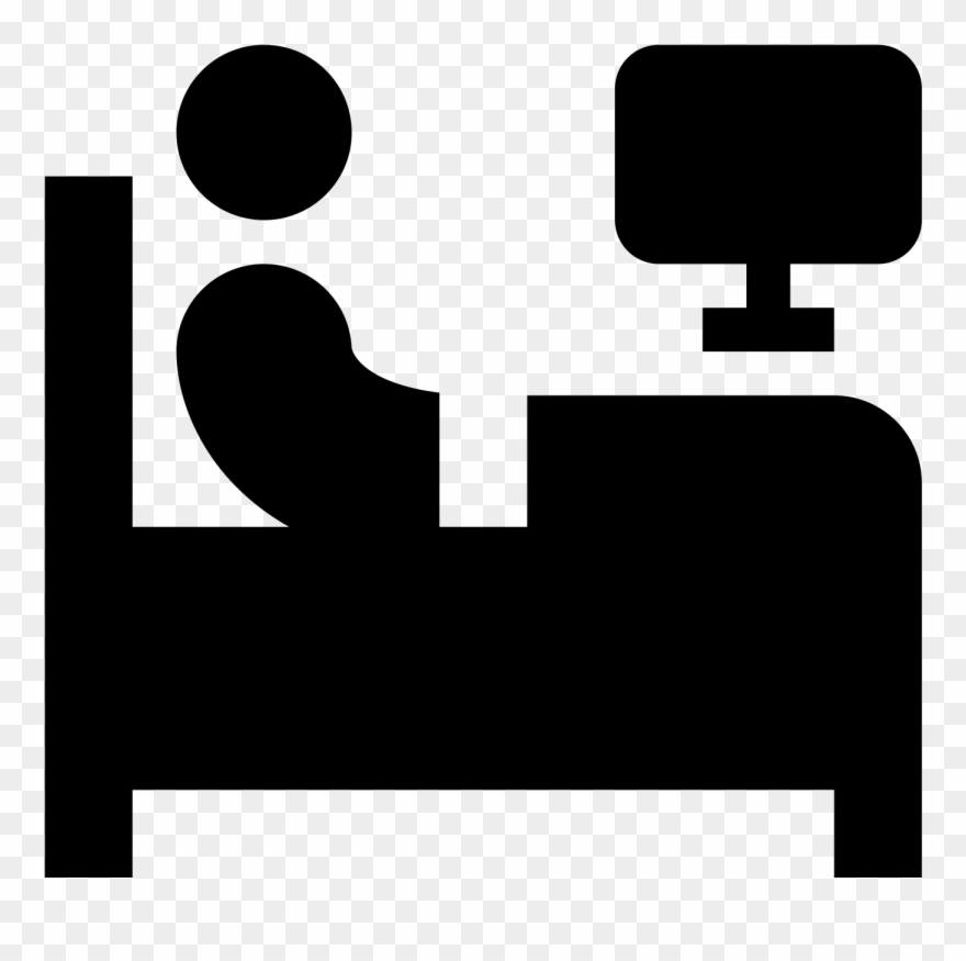 The Image Is Of A Person Sitting Up In Bed Clipart