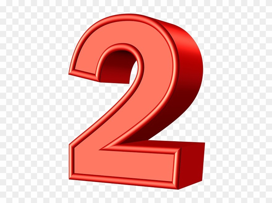 2 Number Png Image Transparent - Chiffre 2 Clipart