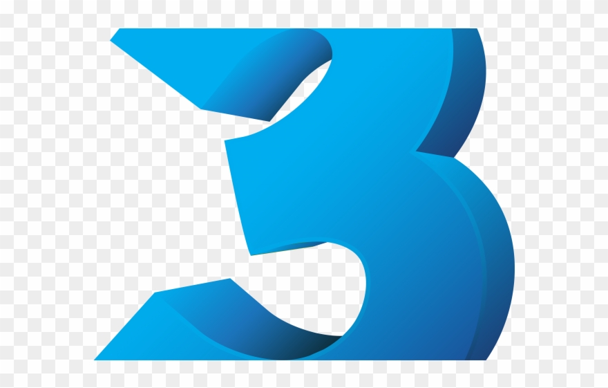 Blue Clipart Number - พื้น หลัง ตัวเลข 2 - Png Download
