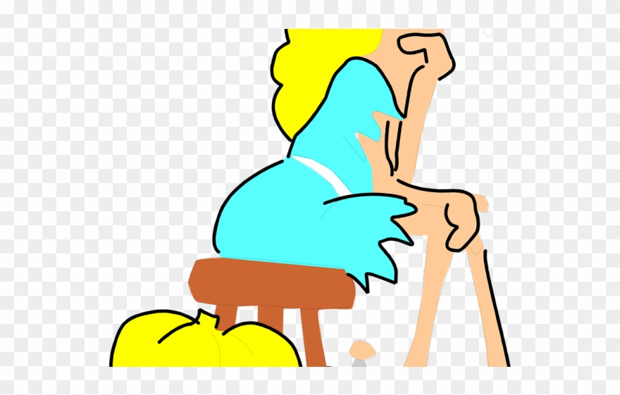 Glimpse Clipart Nervous Woman - Cartoon Woman - Png Download