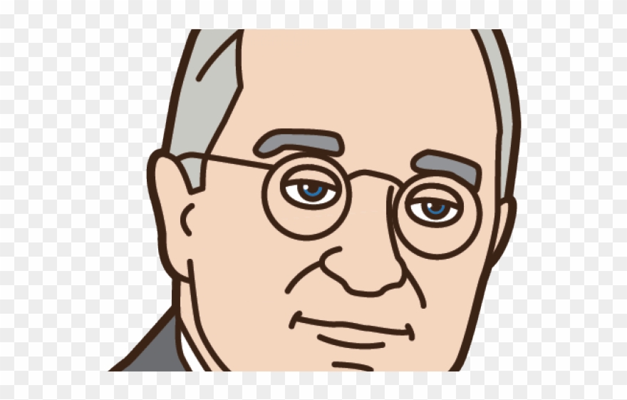 Presidents Clipart Truman - Harry S Truman Easy Drawing - Png Download