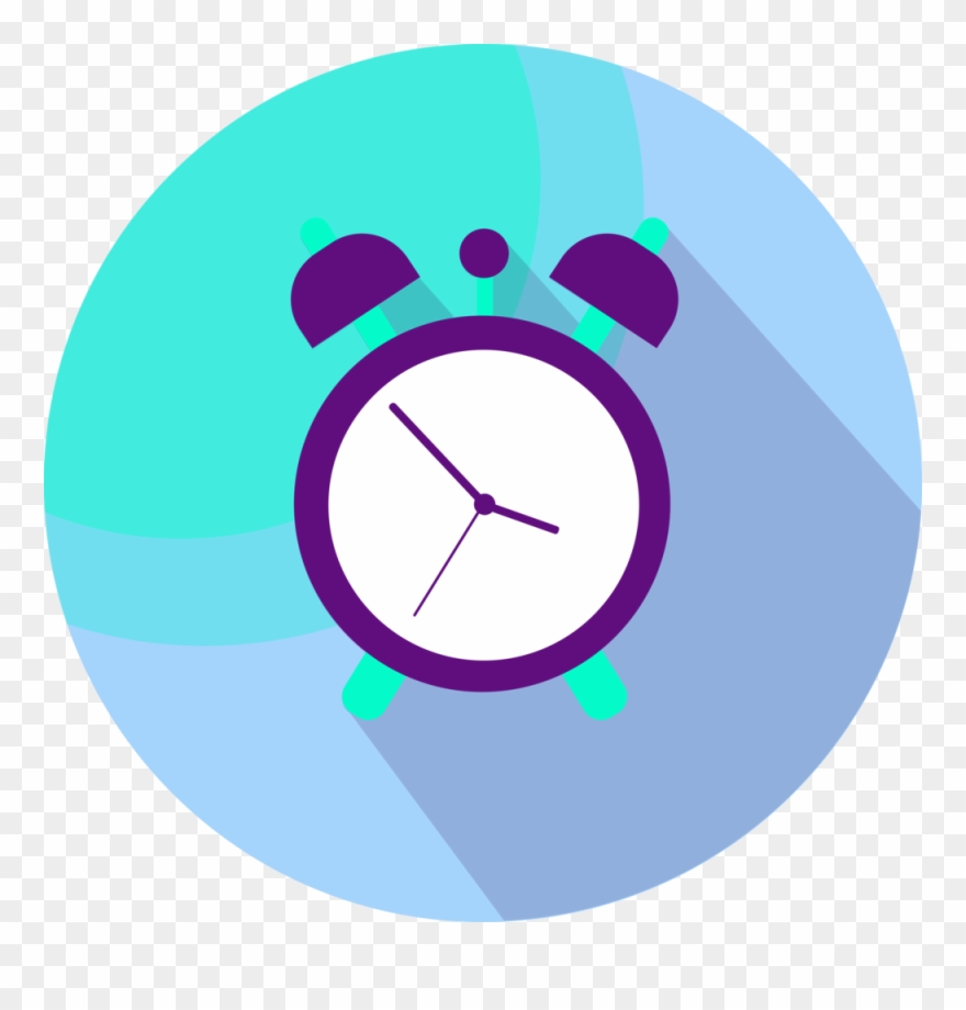 Clock Icon Transparent - Circle Clipart