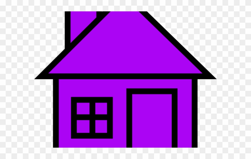 Haunted House Clipart Purple - House Red Clip Art - Png Download