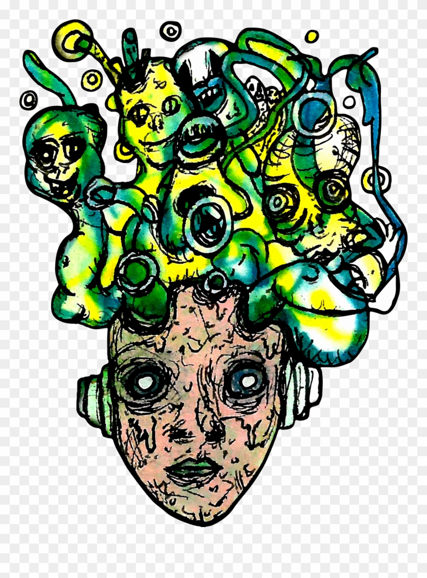 Psychedelic Trippy Art Tumblr Creepy Png Psychedelic Clipart