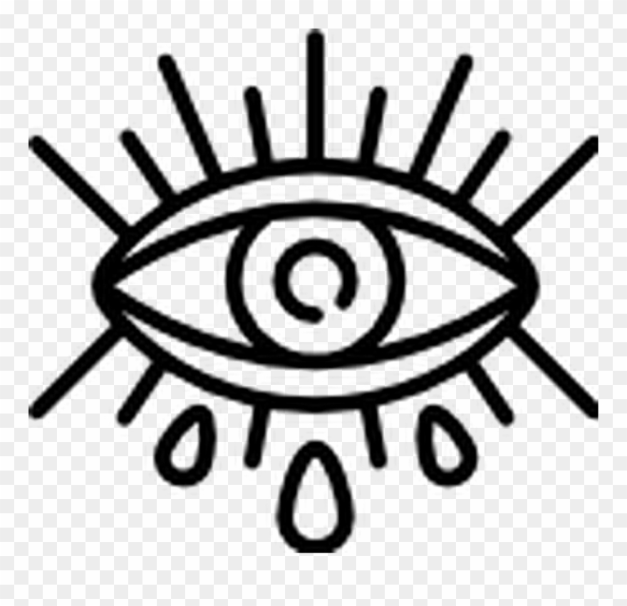 Tattoo Sticker - Triángulo Con Un Ojo Clipart