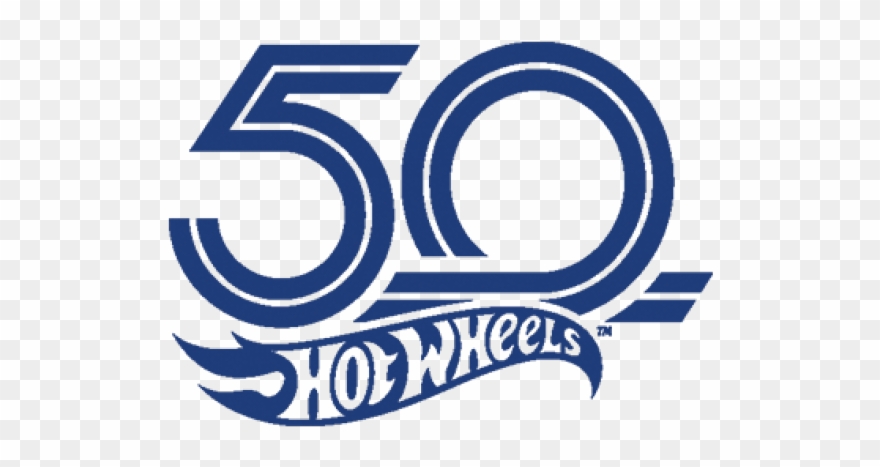 Hot Wheels Clipart Rocket - Hot Wheels 50th Anniversary Logo Png Transparent Png