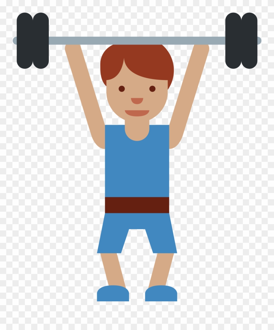 Open - Lift Weights Emoji Clipart