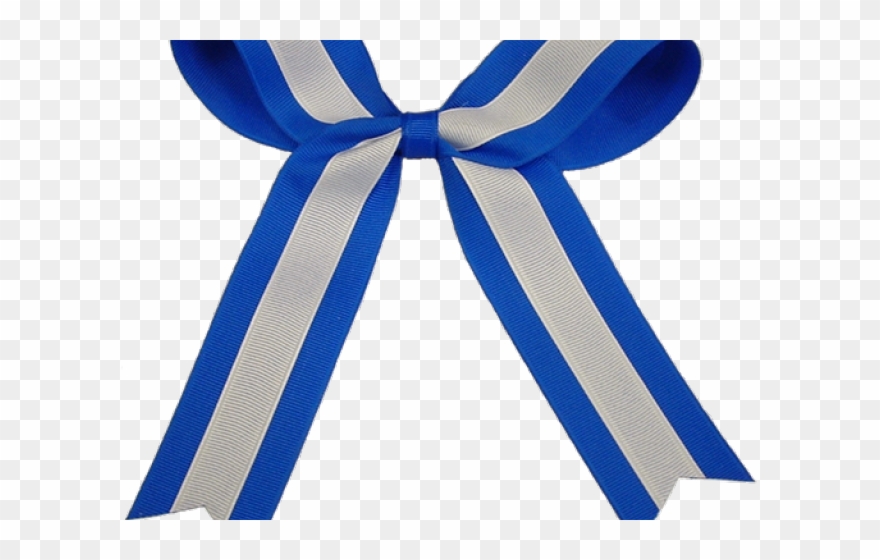 Turquoise Clipart Blue Hair Bow - Ribbon - Png Download