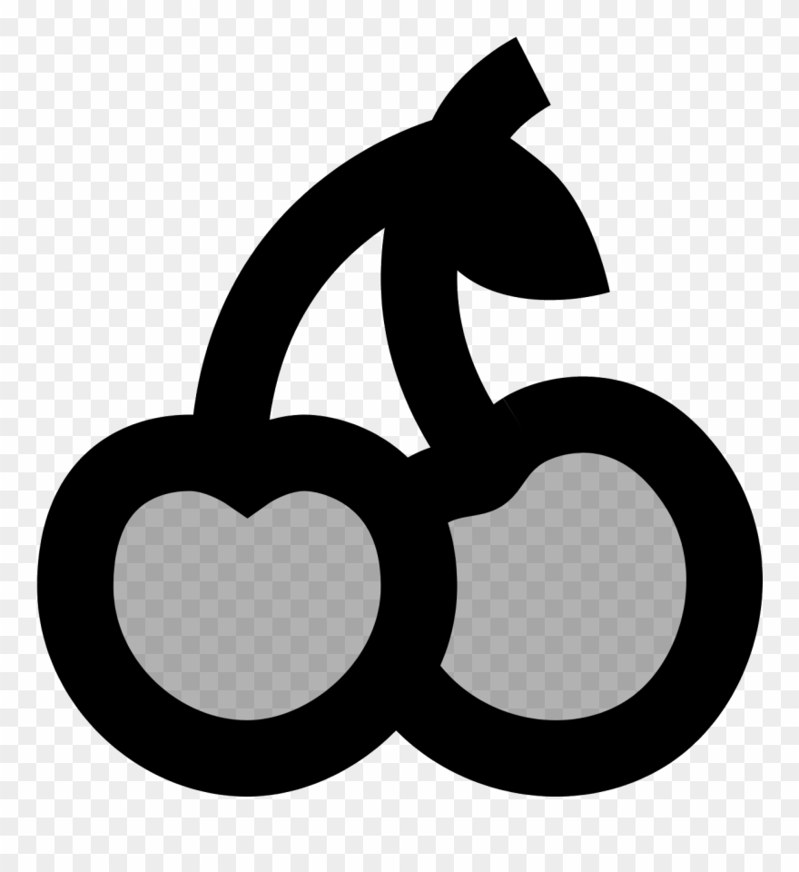 It's A Log Of A Couple Of Cherries - Illustration Clipart