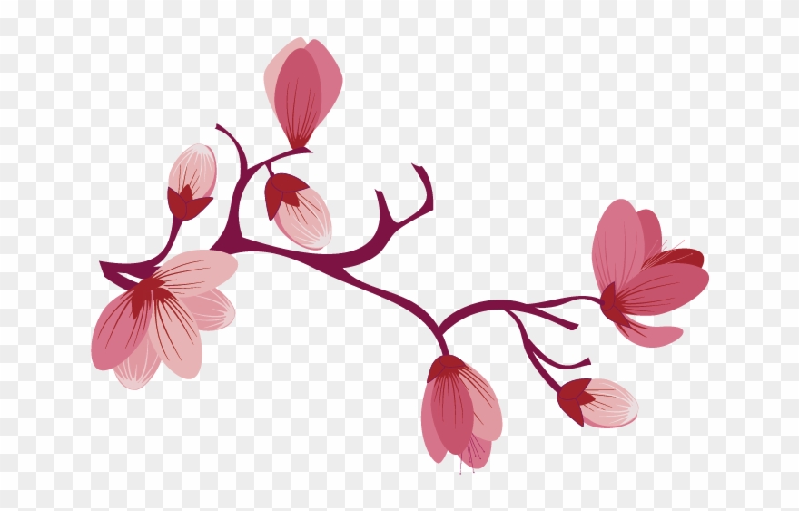 Sakura Pink Flowers Png Free Background - Palo De Rosa Boutique Clipart