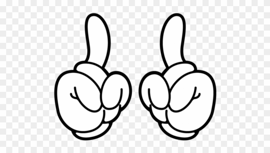 Mickey Mouse Clipart Hands - Mickey Mouse Hands - Png Download