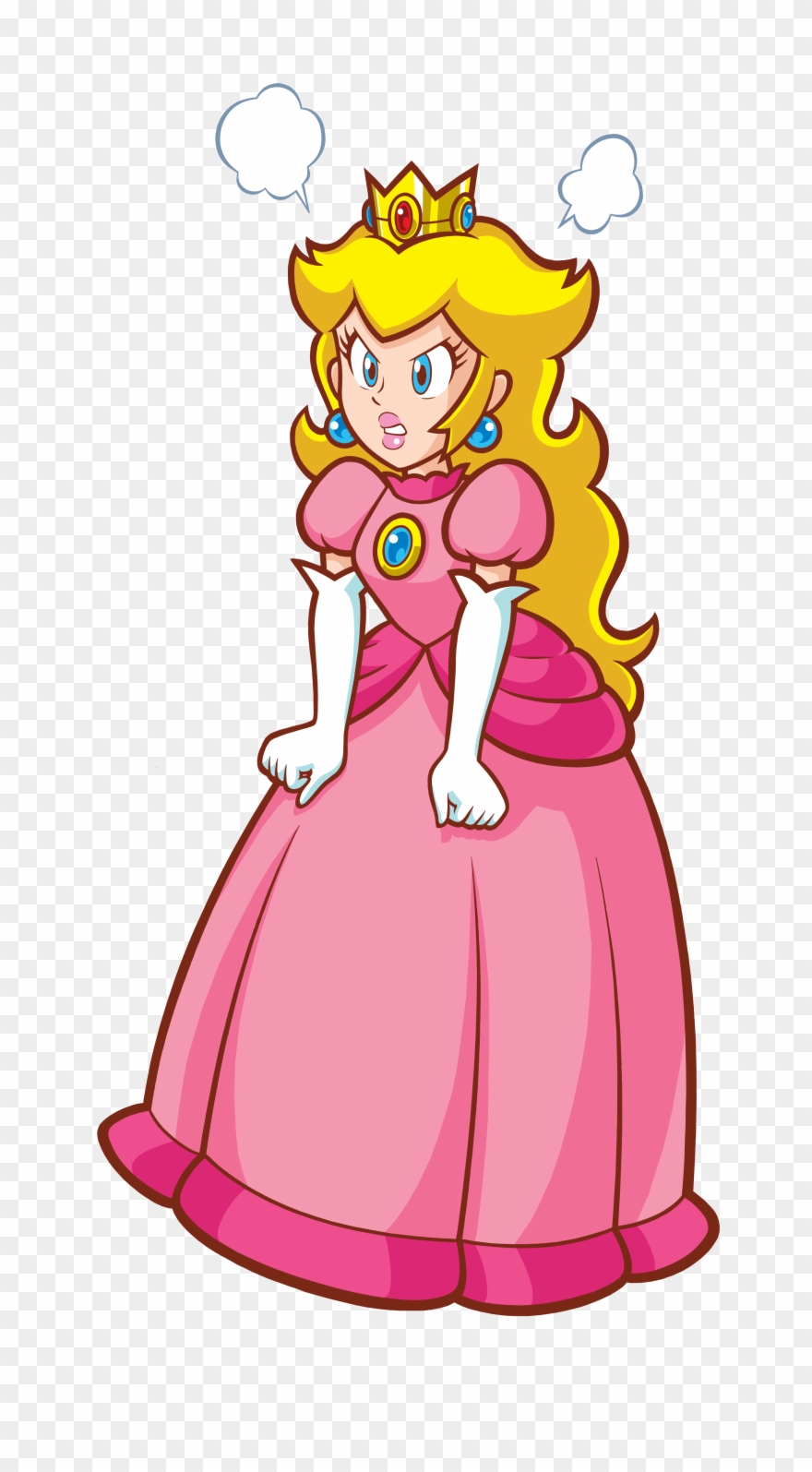 Princess Peach - Super Princess Peach Angry Clipart