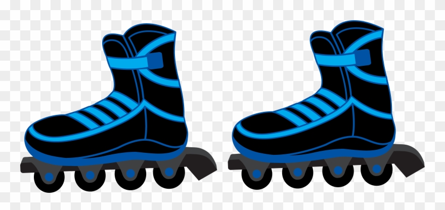 Clipart Of Cool, Roller And Blades - Roller Derby - Png Download