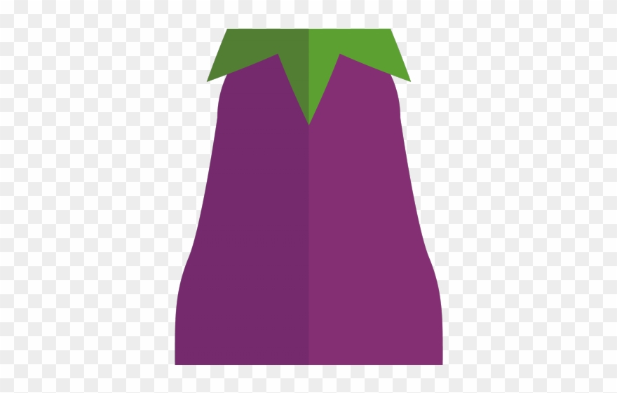 Eggplant Clipart Leaf - Illustration - Png Download