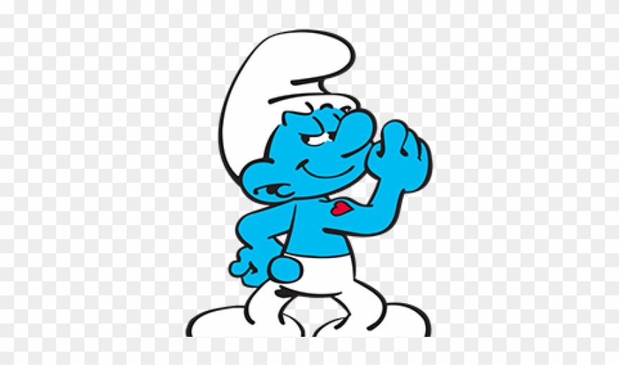 Smurfs Clipart Blue Hat - Cartoon Smurf - Png Download