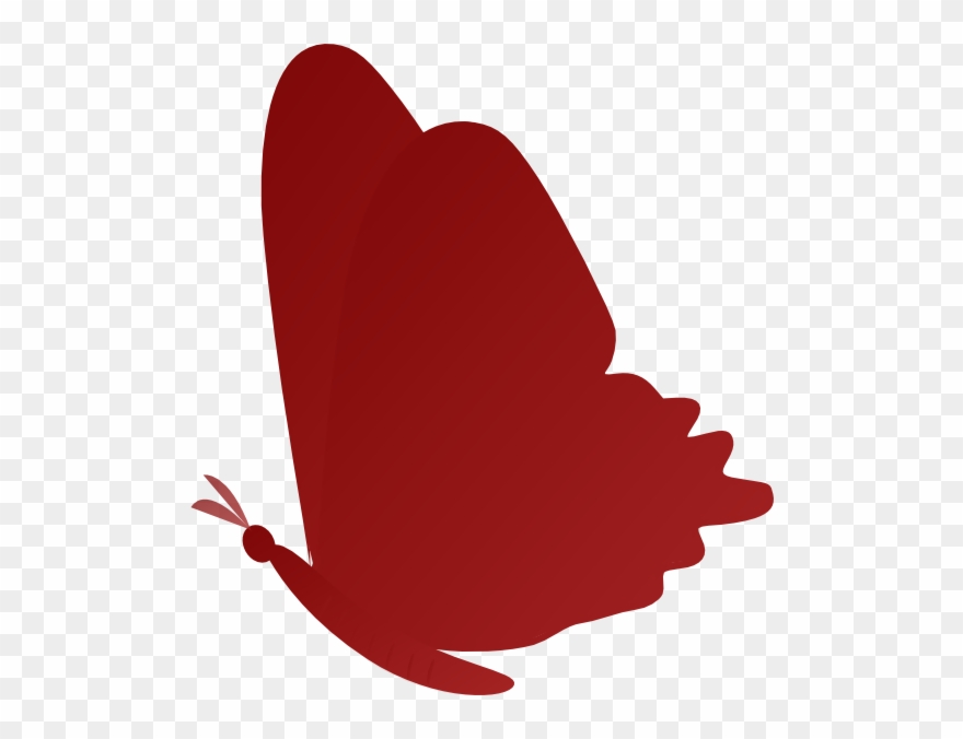 Red Butterfly Clipart - Png Download