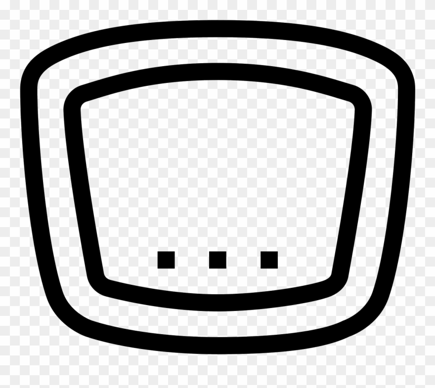 Cisco Router Icon - Line Art Clipart